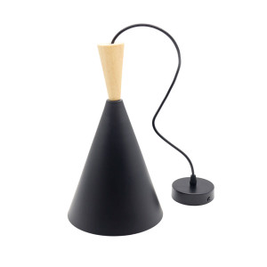 Светильник подвесной TruEnergy Mould 21470 под лампу с цоколем E27 190*310 мм металл+дерево