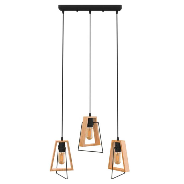 Светильник подвесной TruEnergy 21481 под лампы 3*E27 металл+дерево
