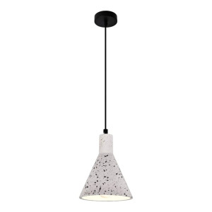 Светильник подвесной TruEnergy Modern 21402 под лампу E27 160*210 мм конусный белый гранит