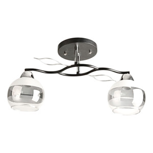 Светильник Айтин-Про НПБ 02-2*60-101 8293/2 черный/хром