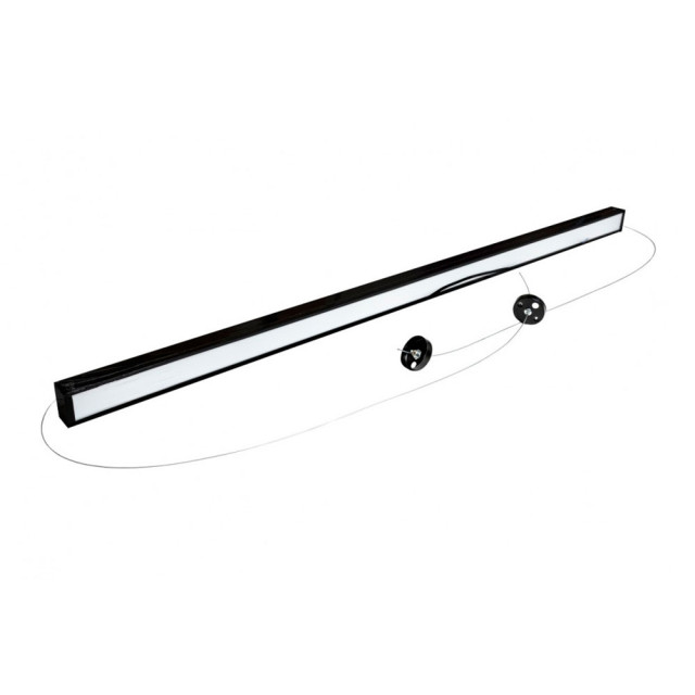 Светильник светодиодный СириусА UNI-1180-20W-OP-B-65K 1180*50*35 мм опал подвес 1 м