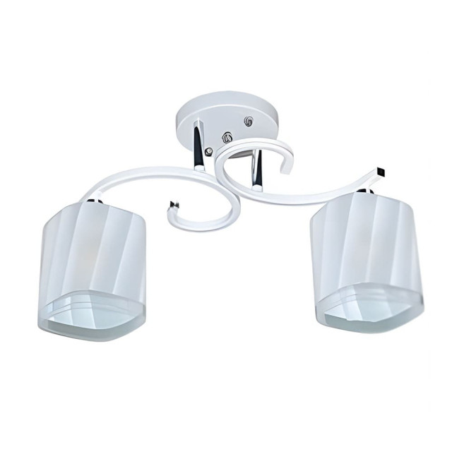 Светильник Айтин-Про НПБ 02-2*60-101 5010A/2 белый/хром