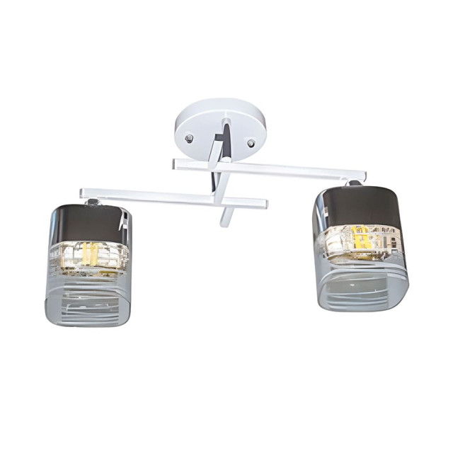 Светильник Айтин-Про НПБ 02-2*60-101 6309/2 белый/хром