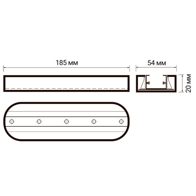 Стационарное крепление для трековых систем Jazzway PTR T2- WH