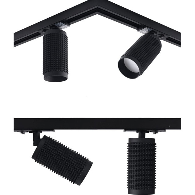 Светильник трековый TruEnergy Track 21113 однофазный под лампу GU10 алюминий круг черный