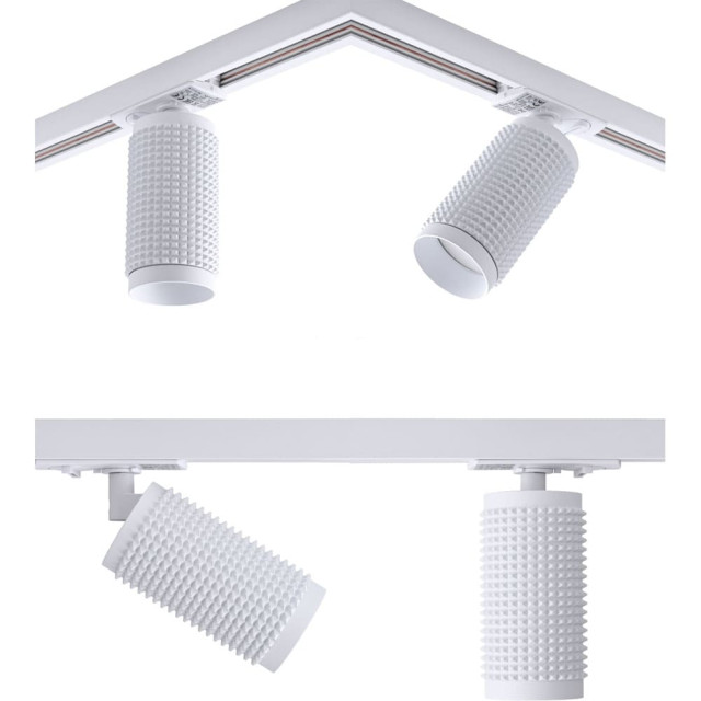 Светильник трековый TruEnergy Track 21114 однофазный под лампу GU10 алюминий круг белый