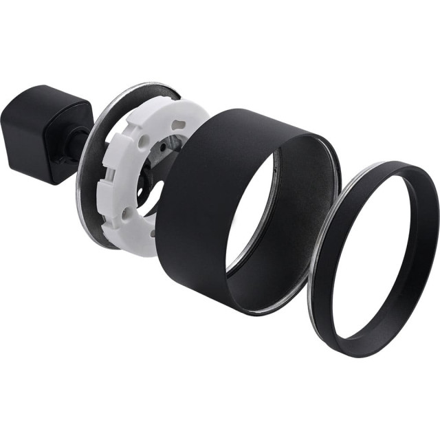 Светильник трековый TruEnergy Track 21117 однофазный под лампу GX53 алюминий круг черный