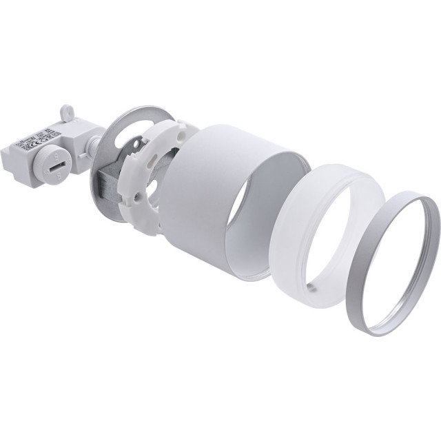 Светильник трековый TruEnergy Track 21121 однофазный под лампу GX53 алюминий круг белый