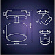 Светильник трековый REV Ritter Artline 59857 6 поворотный 85*55 мм GX53 230В белый