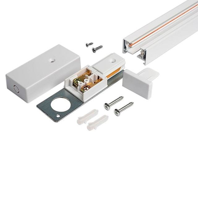 Шинопровод Jazzway PTR/R 2M-WH встраиваемый белый 2 м