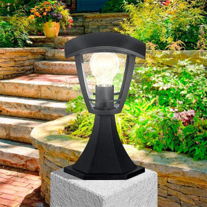 Светильник Элект НТУ 07-60-001 У1 Валенсия садово-парковый черный