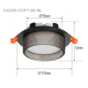 Светильник встраиваемый In Home GX53R-SOFT BS-BL под GX53 дымчатый плафон 110*53 мм черный