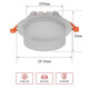Светильник встраиваемый In Home GX53R-SOFT FG-WH под GX53 матовый плафон 110*53 мм белый