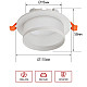 Светильник встраиваемый In Home GX53R-SOFT FL-WH под GX53 матовый плафон 110*58 мм белый