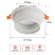 Светильник встраиваемый In Home GX53R-SOFT NL-WH под GX53 c подсветкой 110*63 мм белый