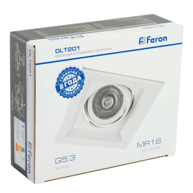 Светильник встраиваемый Feron DLT201 29770 MR16 G5.3 белый