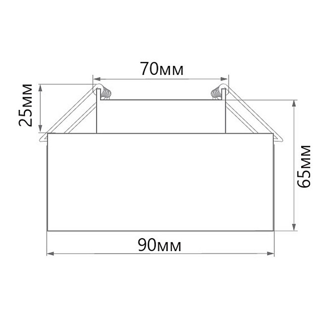 Светильник потолочный Feron HL453 41284 12W 220V GX53 черный