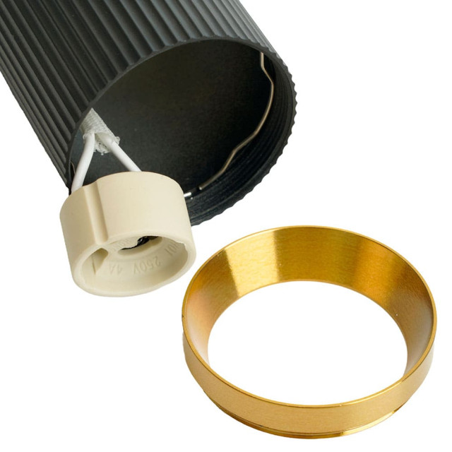 Светильник потолочный Feron Gatsby ML190 48851 MR16 35W 230V черный + античное золото