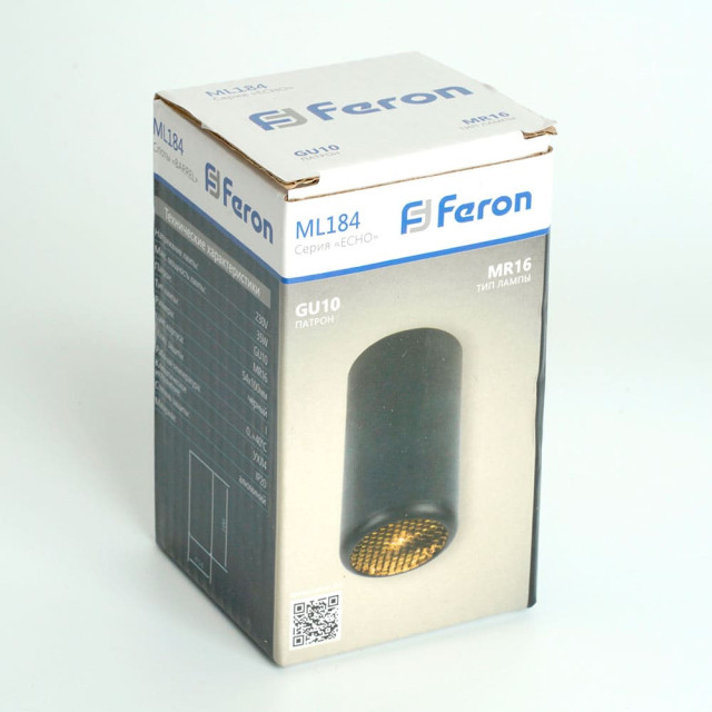 Светильник потолочный Feron Echo ML184 48392 MR16 35W 230V черный