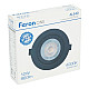 Светильник встраиваемый Feron AL540 52051 12W 4000K 960Lm черный круг