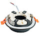 Светильник встраиваемый Feron DL504 51102 15W 230V GX53 IP44 черный круг без лампы