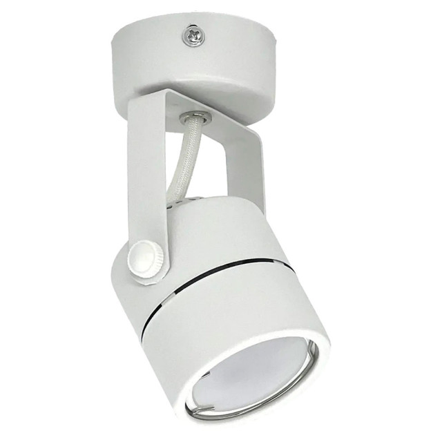 Светильник накладной TruEnergy Focus 21344 поворотный спот под лампу GU10 металл белый