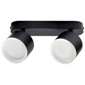 Светильник накладной TruEnergy Modern 21038 двойной с матовым кольцом поворотный спот под лампы 2*GX53