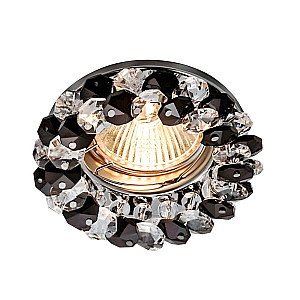 Светильник потолочный Max Light Crystal 52 MR16 ограненное стекло хром/черный