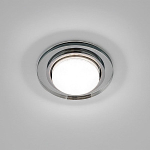 Светильник потолочный Max Light Crystal 1 GX53 ограненное стекло прозрачный