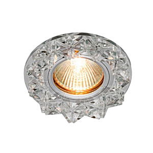 Светильник потолочный Max Light Crystal 55 MR16 ограненное стекло прозрачный