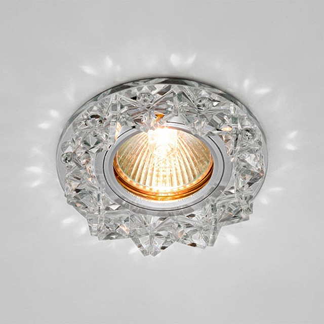 Светильник потолочный Max Light Crystal 55 MR16 ограненное стекло прозрачный