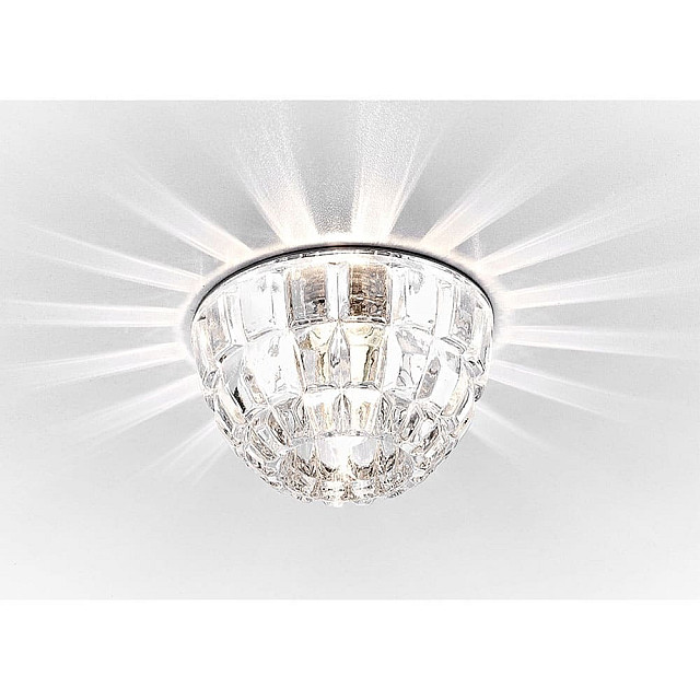 Светильник потолочный Max Light Crystal 13 MR16 с диодной подсветкой прозрачный