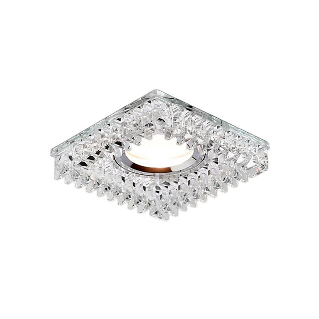 Светильник потолочный Max Light Crystal 25 MR16 ограненное стекло прозрачный