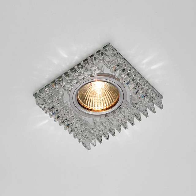 Светильник потолочный Max Light Crystal 25 MR16 ограненное стекло прозрачный