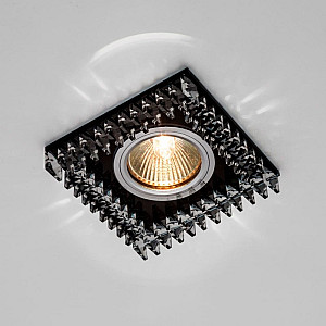 Светильник потолочный Max Light Crystal 25 Black MR16 ограненное стекло черный