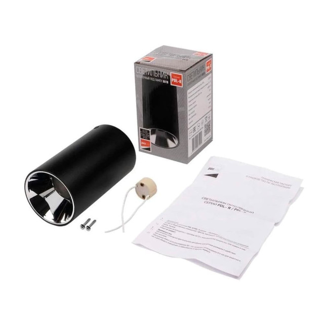 Светильник накладной Jazzway PDL-R 14080 GU10 BL/CH 230V IP20