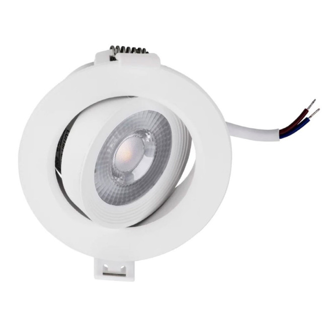 Светильник точечный Lumin'arte COB-DLL5W-YR SMD LED 5W 3000K 325LM 85*38 мм поворотный металл/пластик