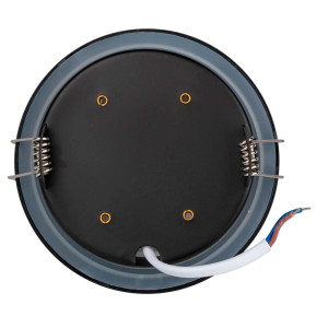 Светильник встраиваемый Эра KL95 Б0055812 SBK GX53 IP44 110*55 мм влагозащищенный черный