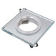 Светильник точечный Эра DK8 C0043740 CH/WH MR16 12V/220V 50W декор стекло квадрат хром/зеркальный