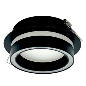 Светильник встраиваемый TruEnergy Nova 21247 с матовым кольцом под лампу GX53 черный