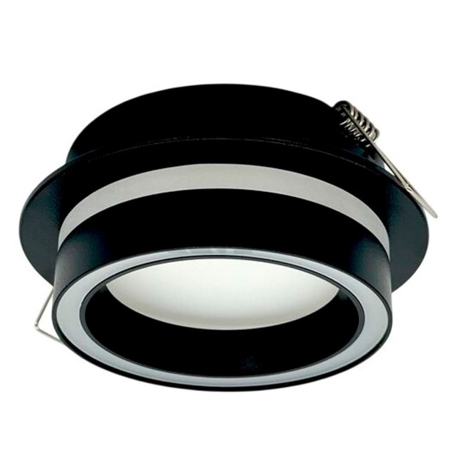 Светильник встраиваемый TruEnergy Nova 21247 с матовым кольцом под лампу GX53 черный