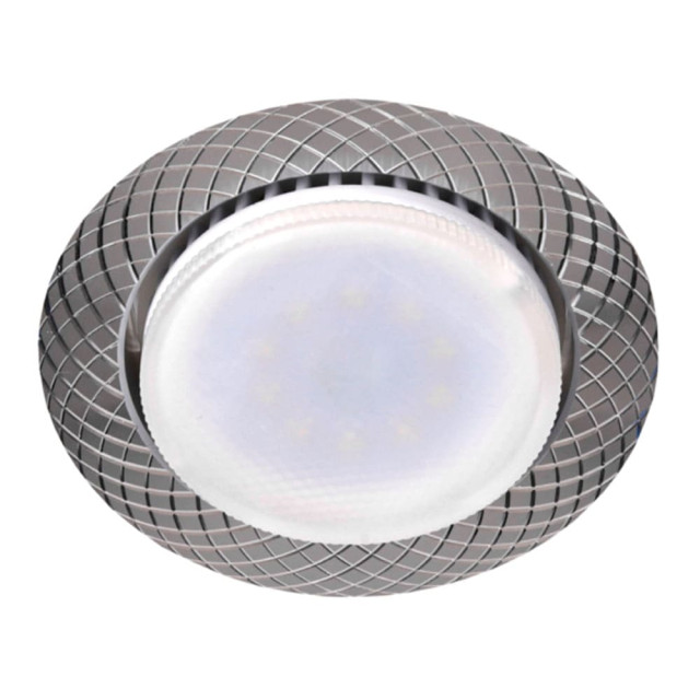 Светильник точечный Эра KL76 Б0048961 AL/SL под лампу Gx53 220V 13W серебро