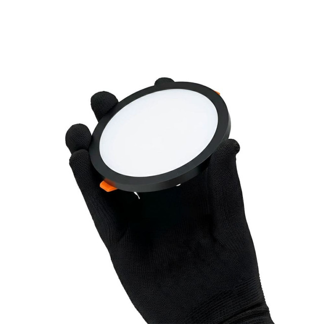 Светильник TruEnergy Light Premium 10725 ультратонкий со встроенным трансформатором круг 8W 4000K пластик черный