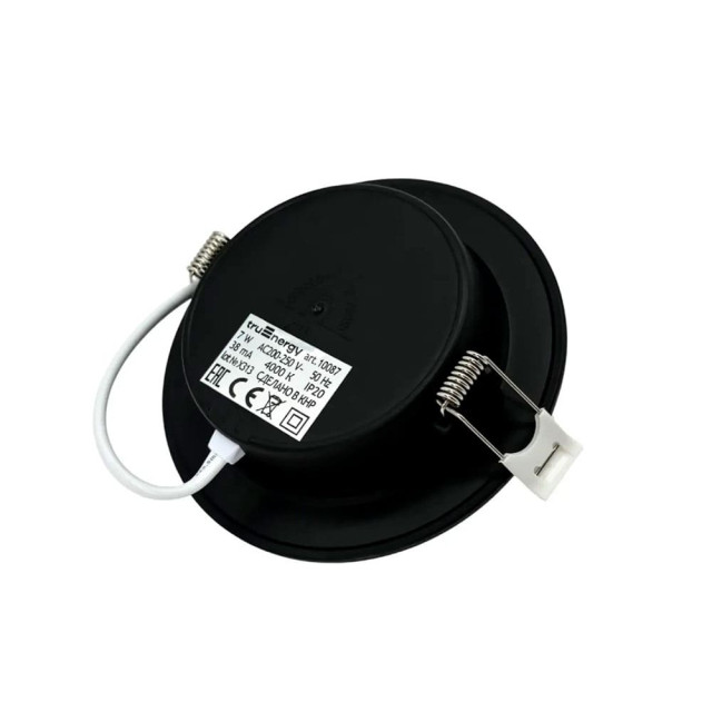 Светильник TruEnergy Fit 10087 круг 7W 4000K IP20 пластик ультратонкий черный