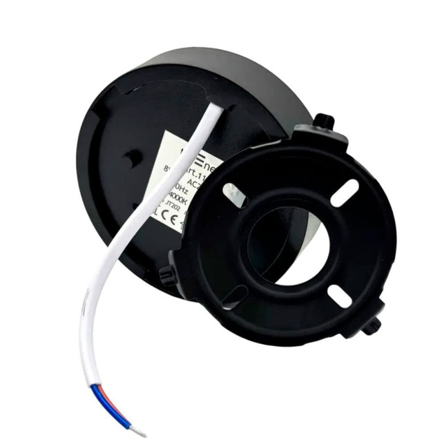 Светильник накладной TruEnergy Aura 11163 8W 4000K круг IP20 пластик черный