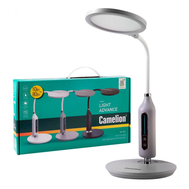 Светильник настольный Camelion KD-862 C09 LED cерый