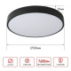 Светильник светодиодный In Home Scandy Simple-95RCB с пультом ДУ 95Вт 230В 3000-6500K 7600Лм 500*50 мм черный