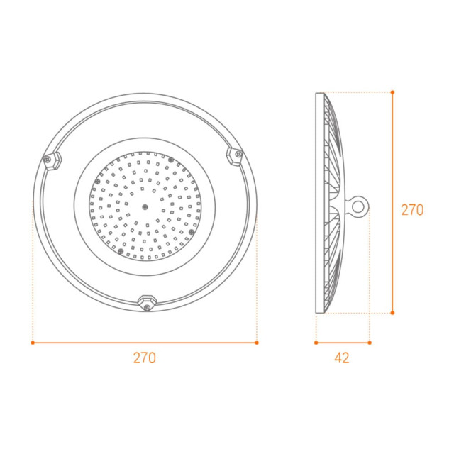 Светильник промышленный Wolta UFO-100W/01 5700K 100Вт IP65 9000Лм