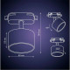 Светильник трековый REV Ritter Artline 59857 6 поворотный 85*55 мм GX53 230В белый