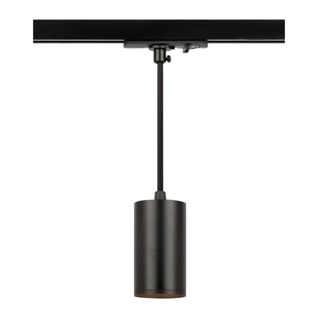 Светильник трековый Эра TR45-GU10 Б0054182 S BK MR16 подвесной 52*100 мм черный